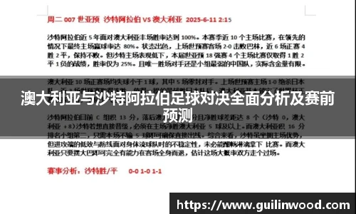 澳大利亚与沙特阿拉伯足球对决全面分析及赛前预测